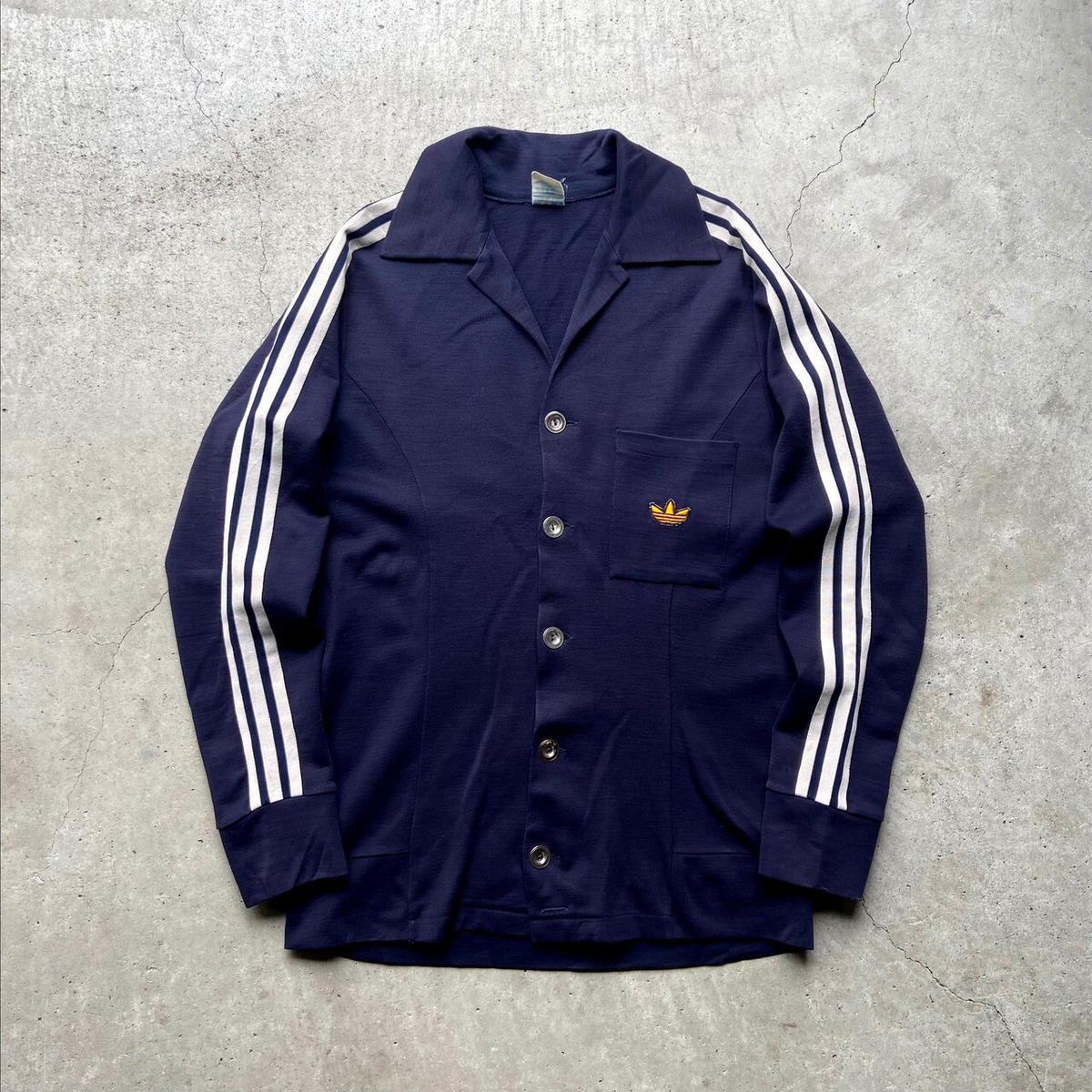 70年代 adidas アディダス メタルボタン ジャージ トラックジャケット 
