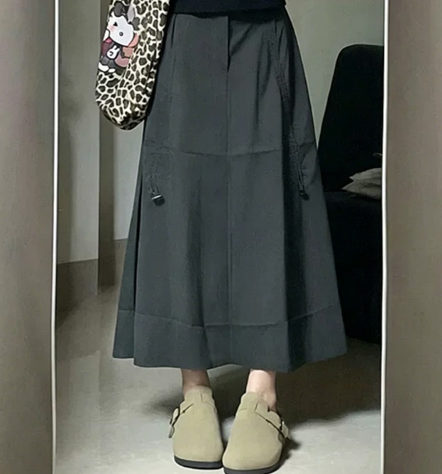 140cm〜　グレーパラトルーパースカート