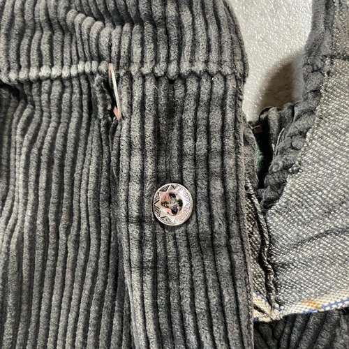 30-40s Jean Conner コーデュロイ ブラック パンツ W31 詳細写真10