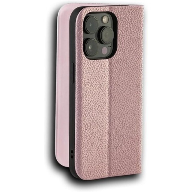 iPhone 15 ケース 手帳型 上質で衝撃に強い シボ調PUレザー IPhone 15 ケース 手帳型 対応機種: iPhone 15 ケース スマホケース 携帯ケース iphone ケース スタンド機能 収納ポケット 保護 手帳型 スマホカバー アイフォンケース 軽量 耐衝撃 OTHERSiDE sb-10-386 ピンクゴールド 2766