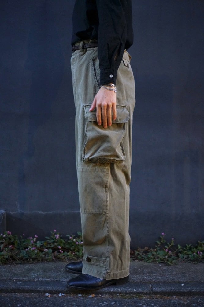 French Army] French Army M-47 Field Pants Cargo Pants Early [1950s