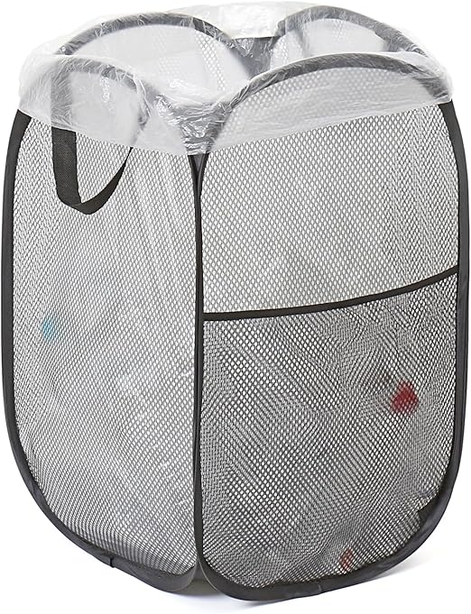 アストロ 折りたたみ 屋外用ゴミ箱 ブラック 45Lゴミ袋対応 キャンプ用