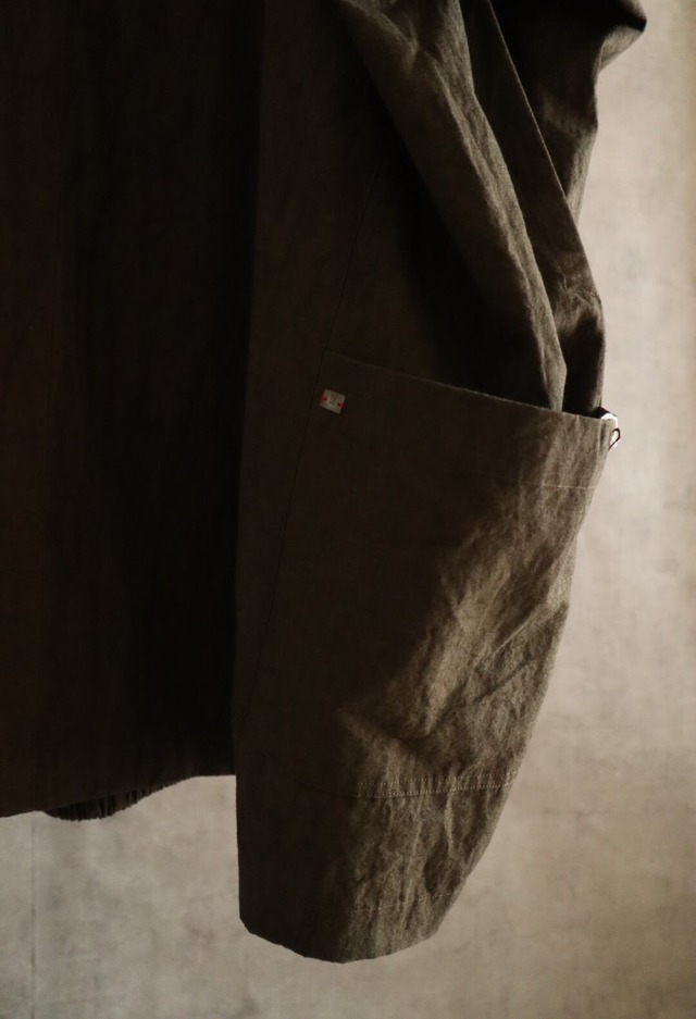 フード付きプルオーバー　アーミグリーン