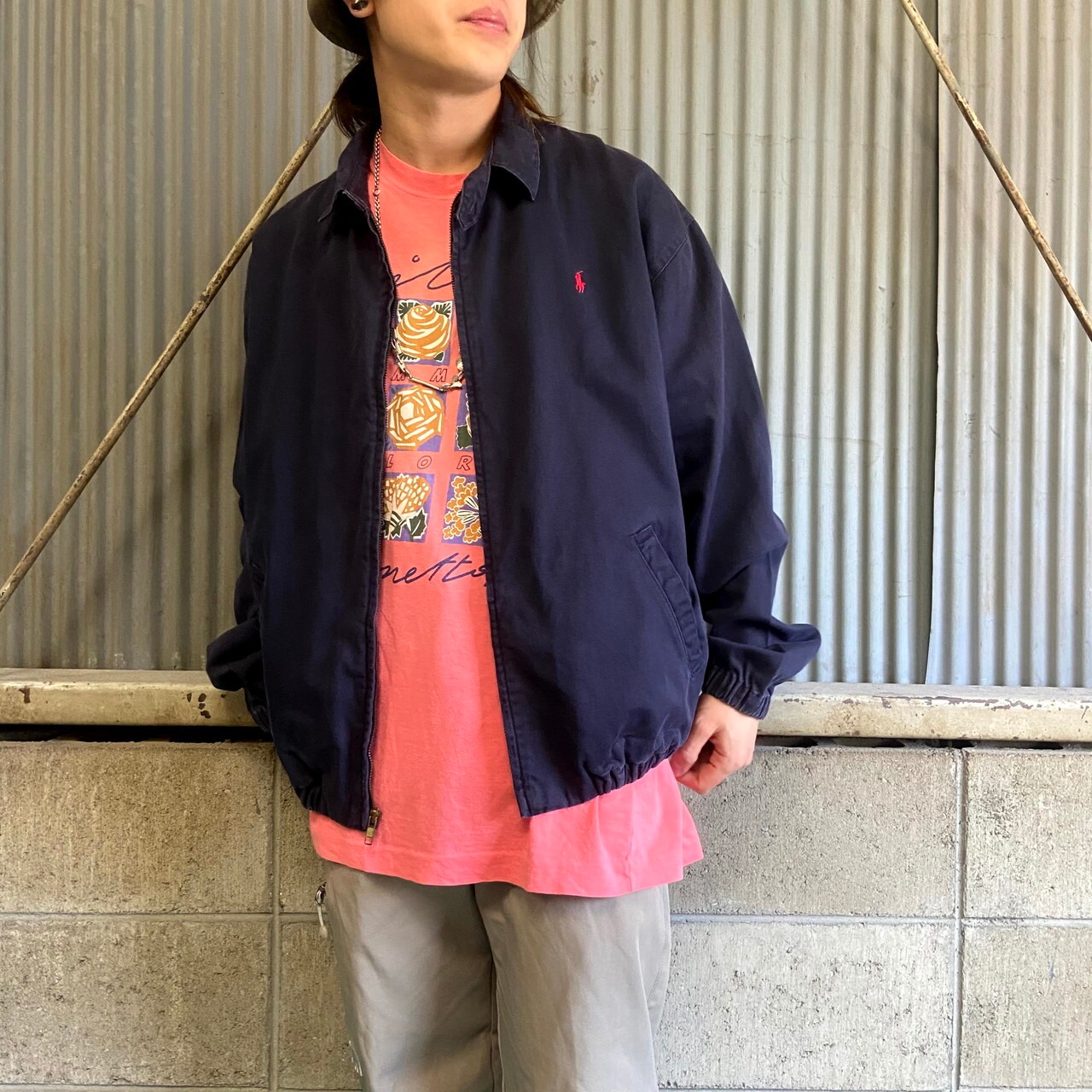 90年代 ラルフローレン スイングトップ メンズXL相当 古着 90S  