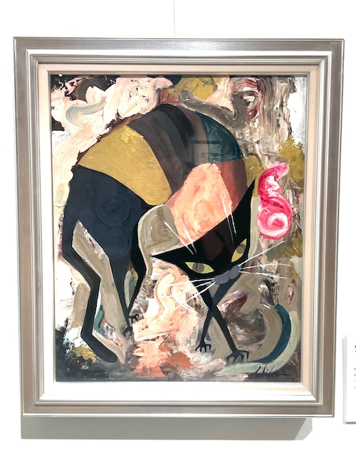 野良猫ジョニーのアシッド 油彩原画