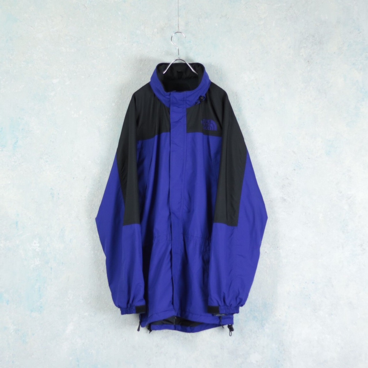 THE NORTH FACE アズテックブルー ライトシェル バイカラーマウンテン 