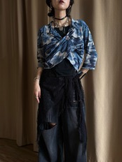 watercolor abstract stretch shirt-5299-7