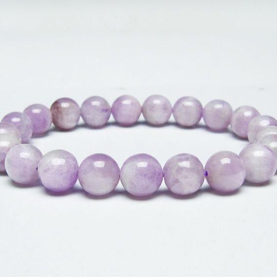 クンツァイト ブレスレット 10mm ミルキークンツァイト ブレス 一点物 メール便可 [M便 1/10] 111-46397