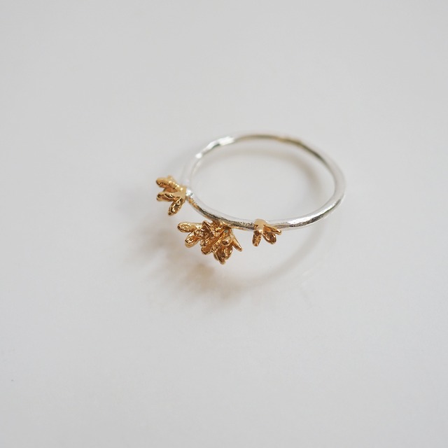 金木犀のリング(silver×gold)