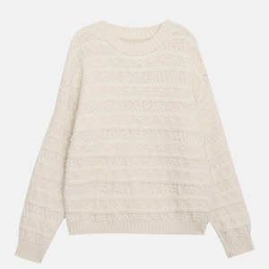 crew-neck knit pullover　J00390