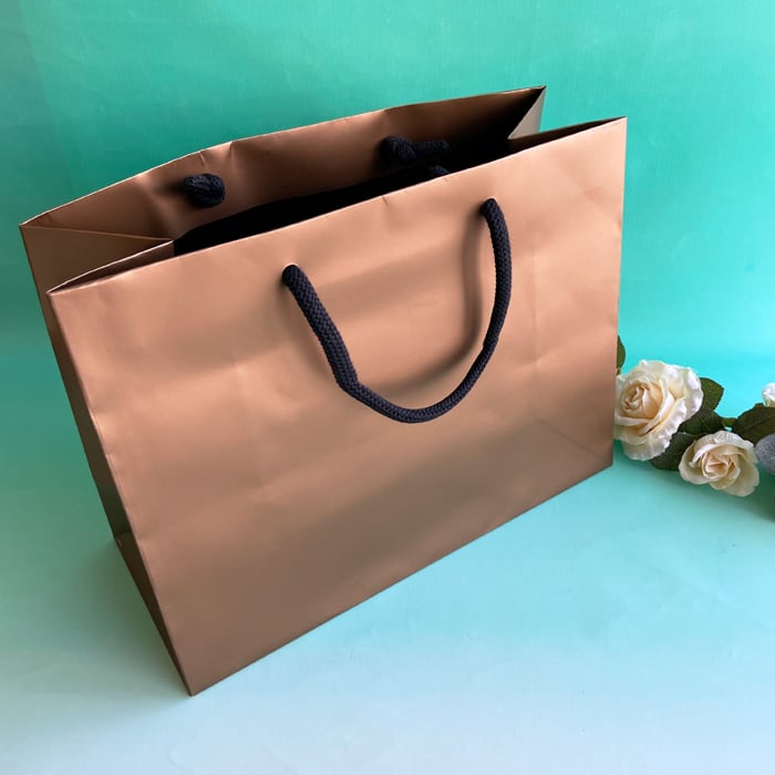 紙袋 エタニティ・モカ（Sサイズ）1枚 ペーパーバッグ 幸せデリバリー（ギフト・結婚式アイテム・手芸用品の通販）