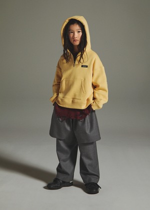 Half zip foody sweat_L/XL size