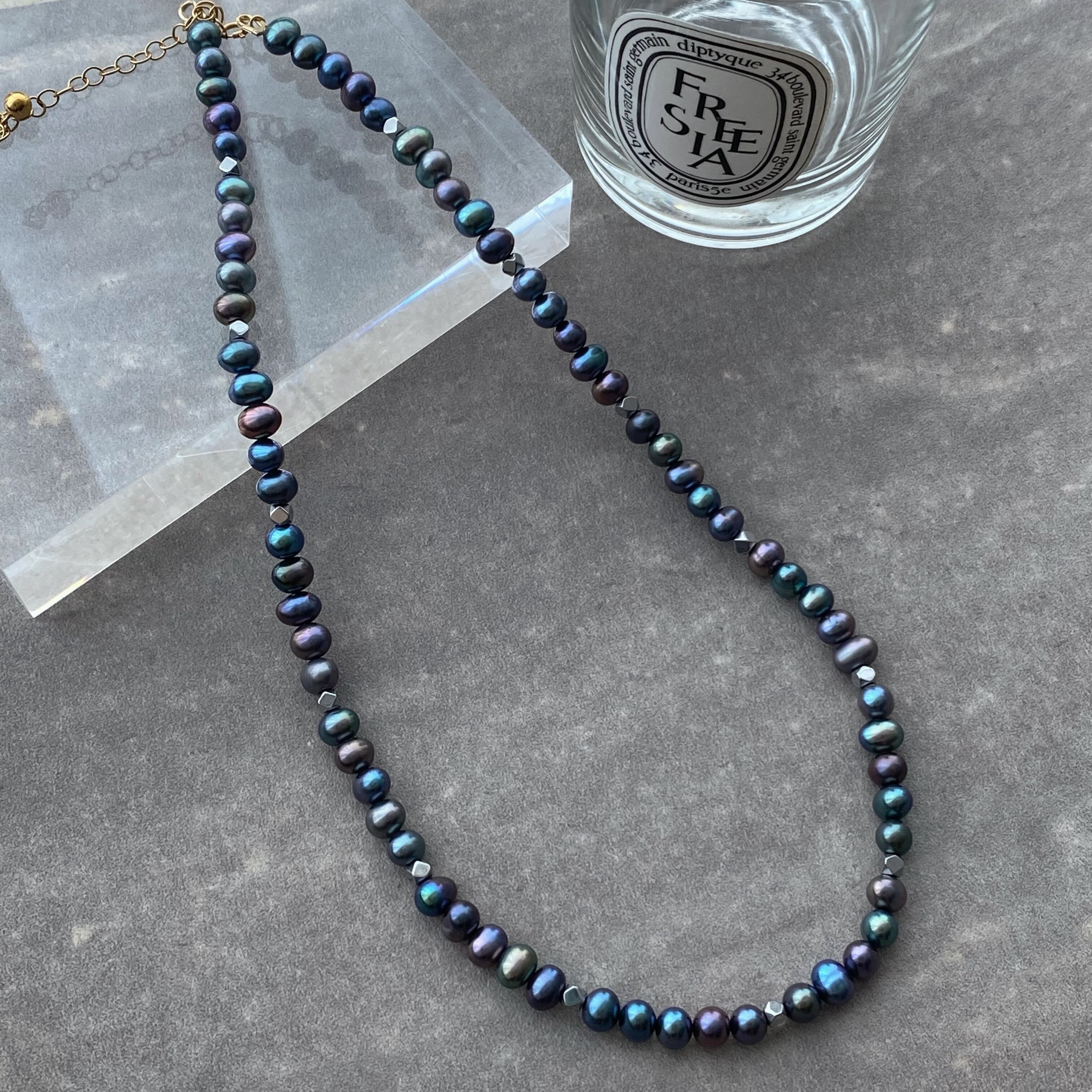 Indigo necklace