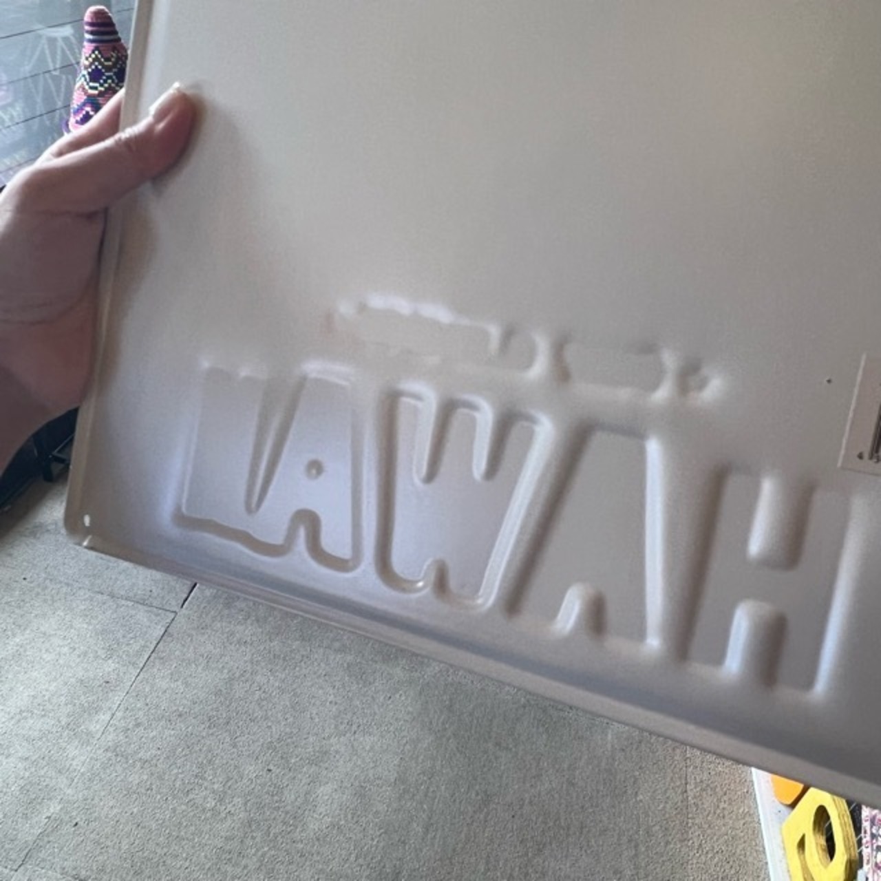 Antique Embossed Plate SUMMER TIME HAWAII　アンティークエンボスプレート　サマータイムハワイ　Hawaii　summer　サマー　夏　ハワイ　プレート
