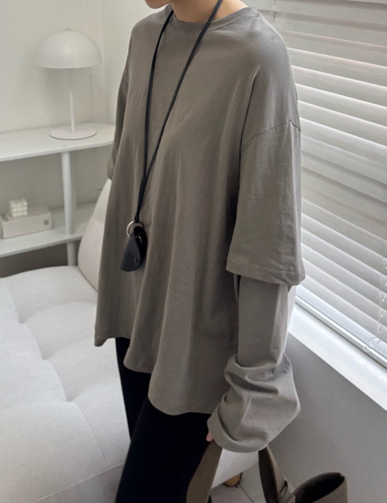 【新作5％OFF・3日間】Simple Layered Tops_4colors