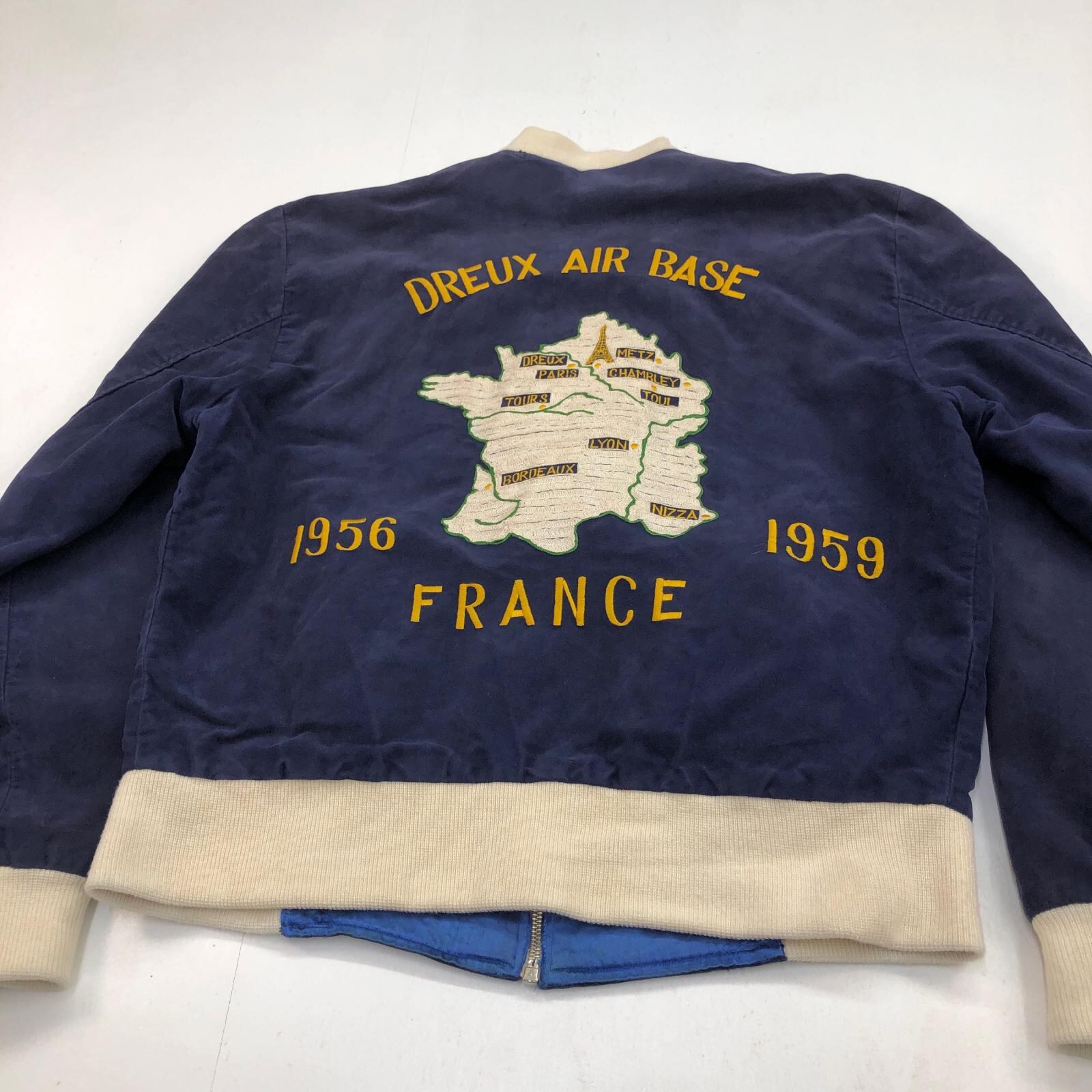 UNKNOWN 50- 60年代 FRANCE DREUX AIR BASE SOUVENIR JACKET