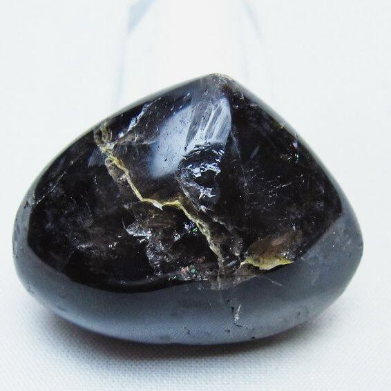 モリオン 置物 ハート 黒水晶 一点物 145-2020