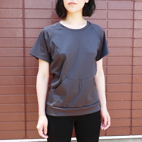 P raglan cut&sew Dark brown  ykcs-103