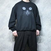 kuroneko print sweat