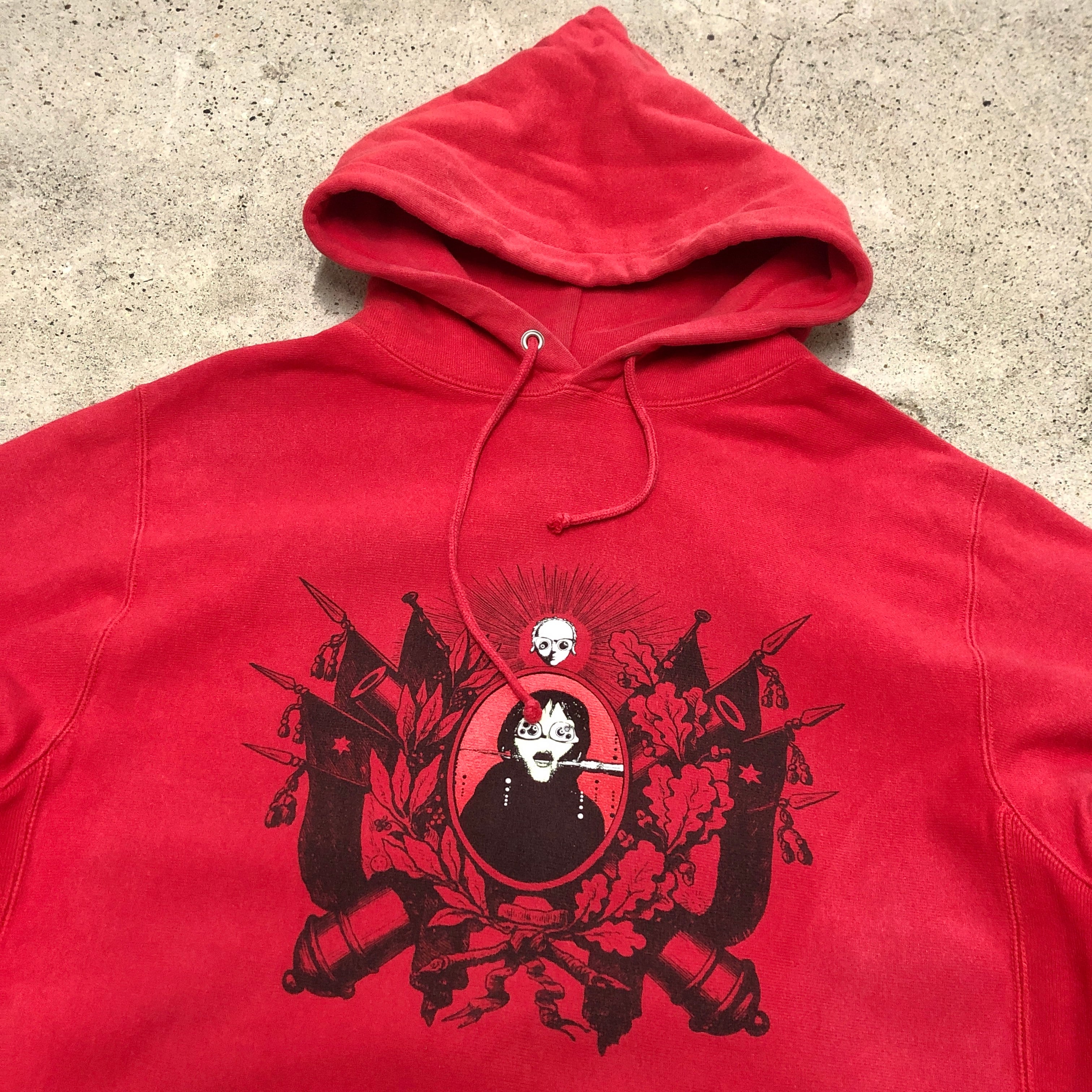 00s BAL/Character print Hoodie/L/キャラクタープリントフーディー