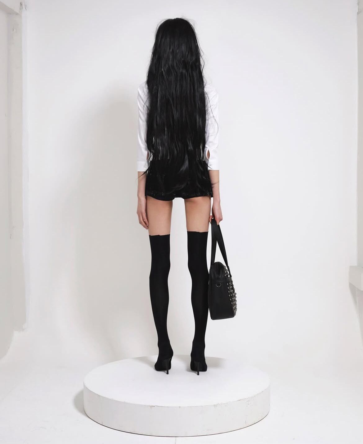 bonnae】Micro mini pleats skirt (Black) | MINERAL