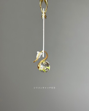 creeping baby's breath hook pierce 【数量限定】