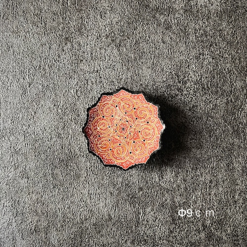ペルシャの飾り皿（ミーナーカーリー）9ｃｍ　アクセサリートレイ【MINA KARI 08-032】