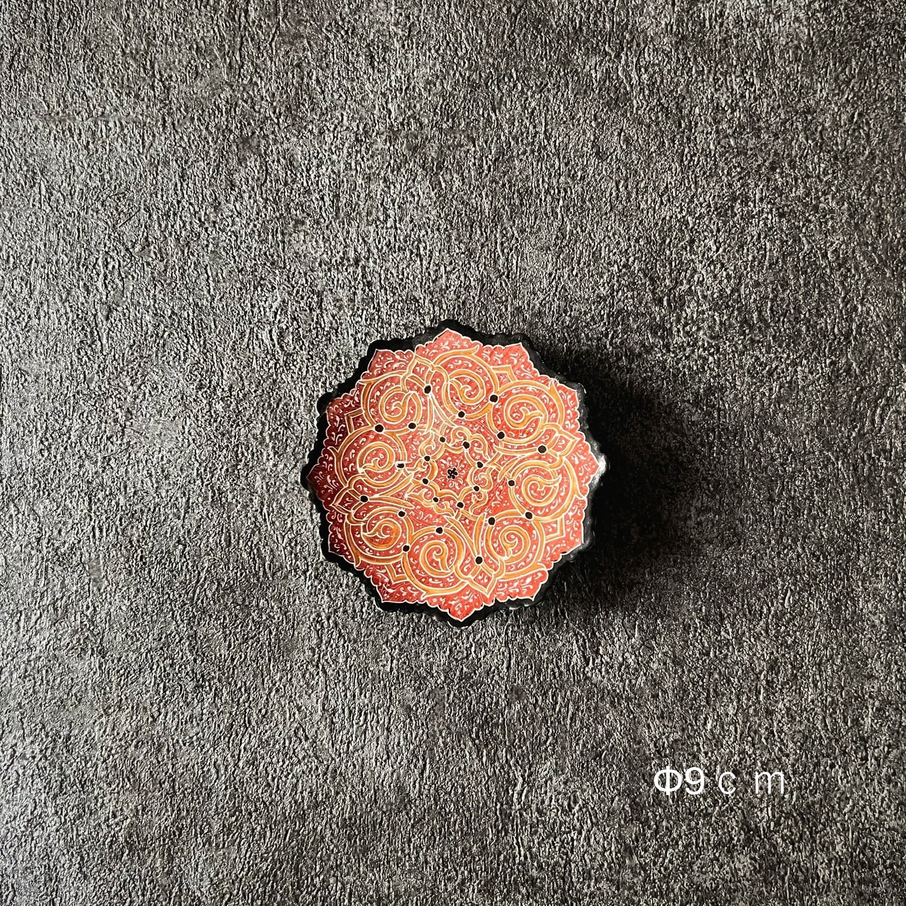 ペルシャの飾り皿(ミーナーカーリー)9cm アクセサリートレイ【MINA KARI 08-032】