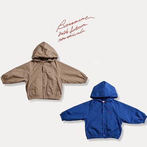 【2点送料無料】«予約»«ジュニアサイズあり»«Boneoune» スクエアウインドブレーカー 2colors