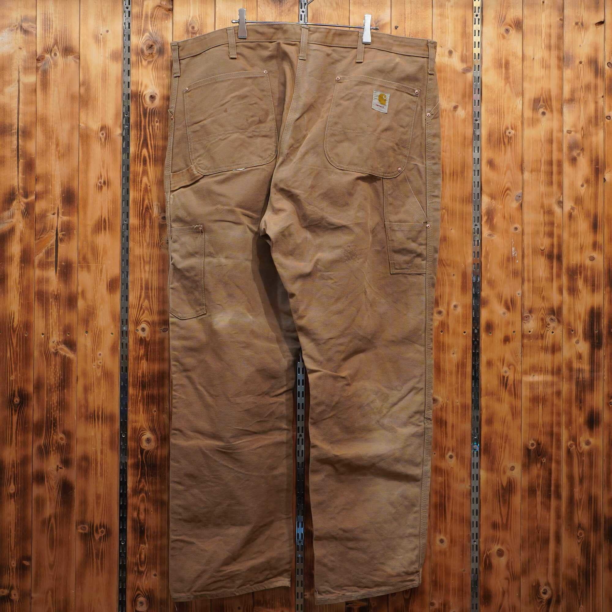 70s carhartt プリントタグ ダブルニー ワーク パンツ カーハート