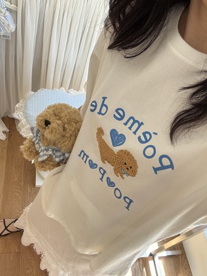 予約【POEME】Organic Maltipoo Oversized T-Shirt