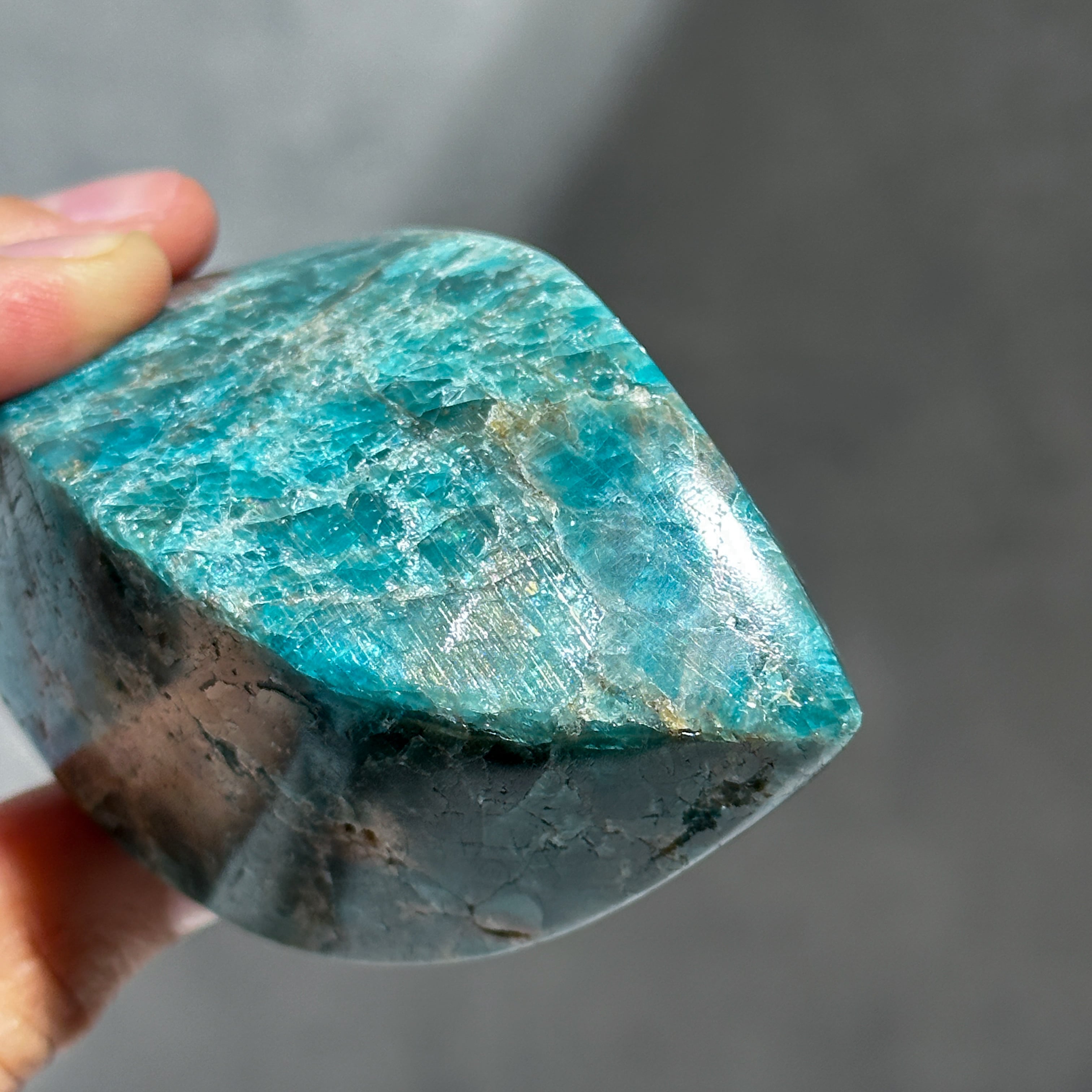 天然石アパタイト ブルーアパタイト フレイム型22◇ Blue Apatite ◇ 天然石・鉱物