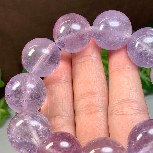 レア☆希少な20mm☆ラベンダーアメジスト・ブレスレット