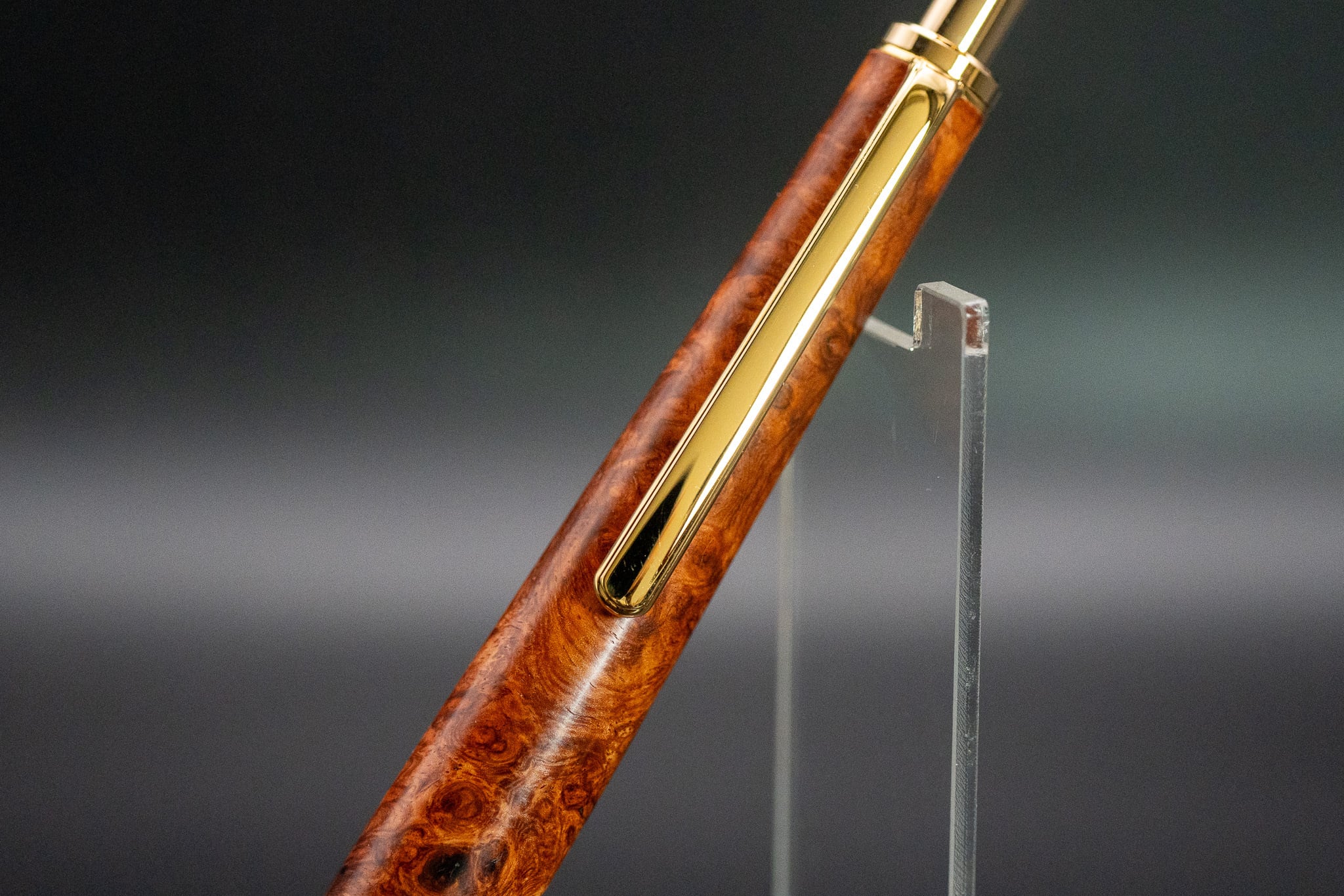 【朱色の銘木】本花梨瘤杢 極上 gold BP