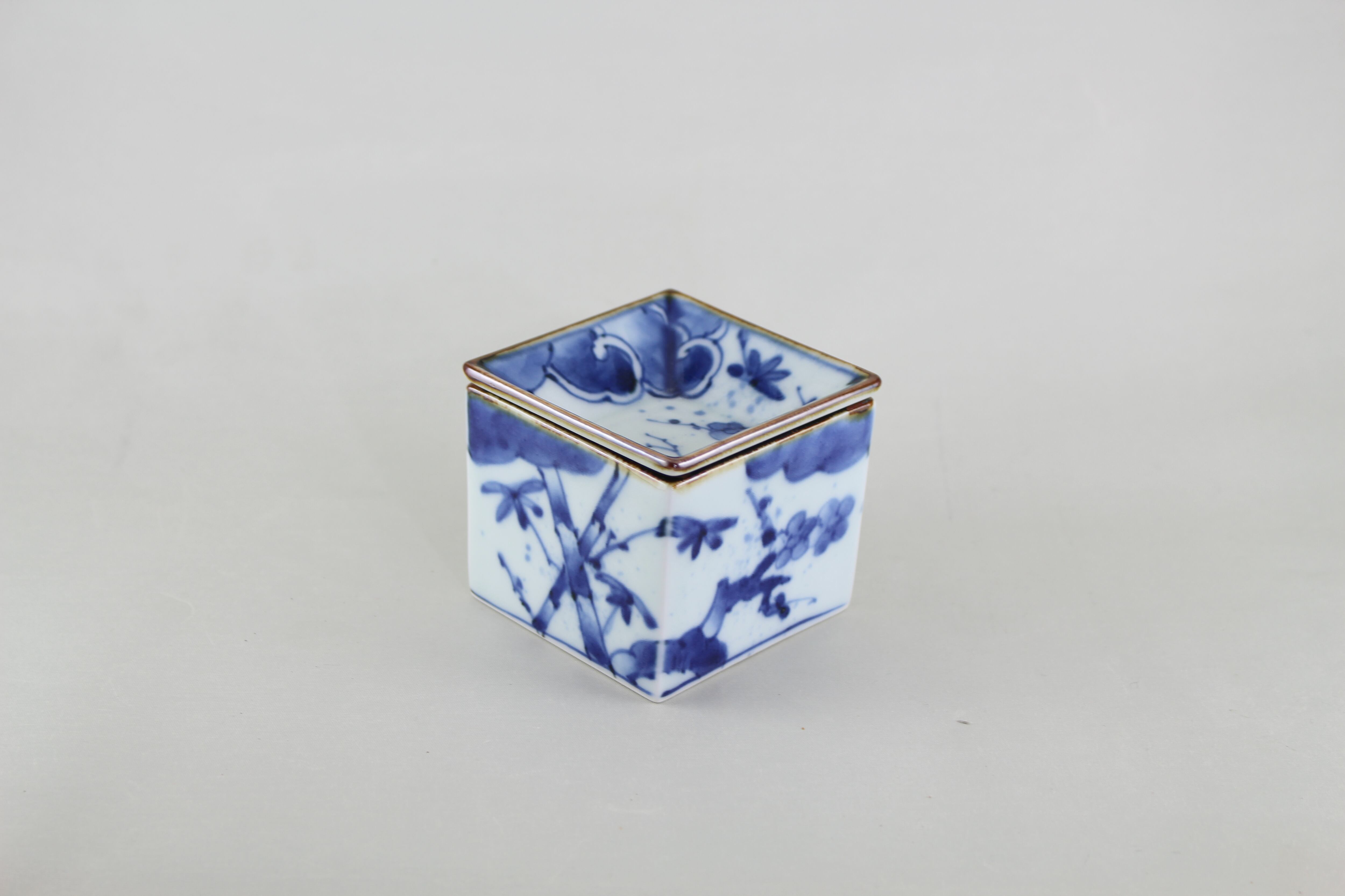 古染松竹梅よろず碗(福泉窯）