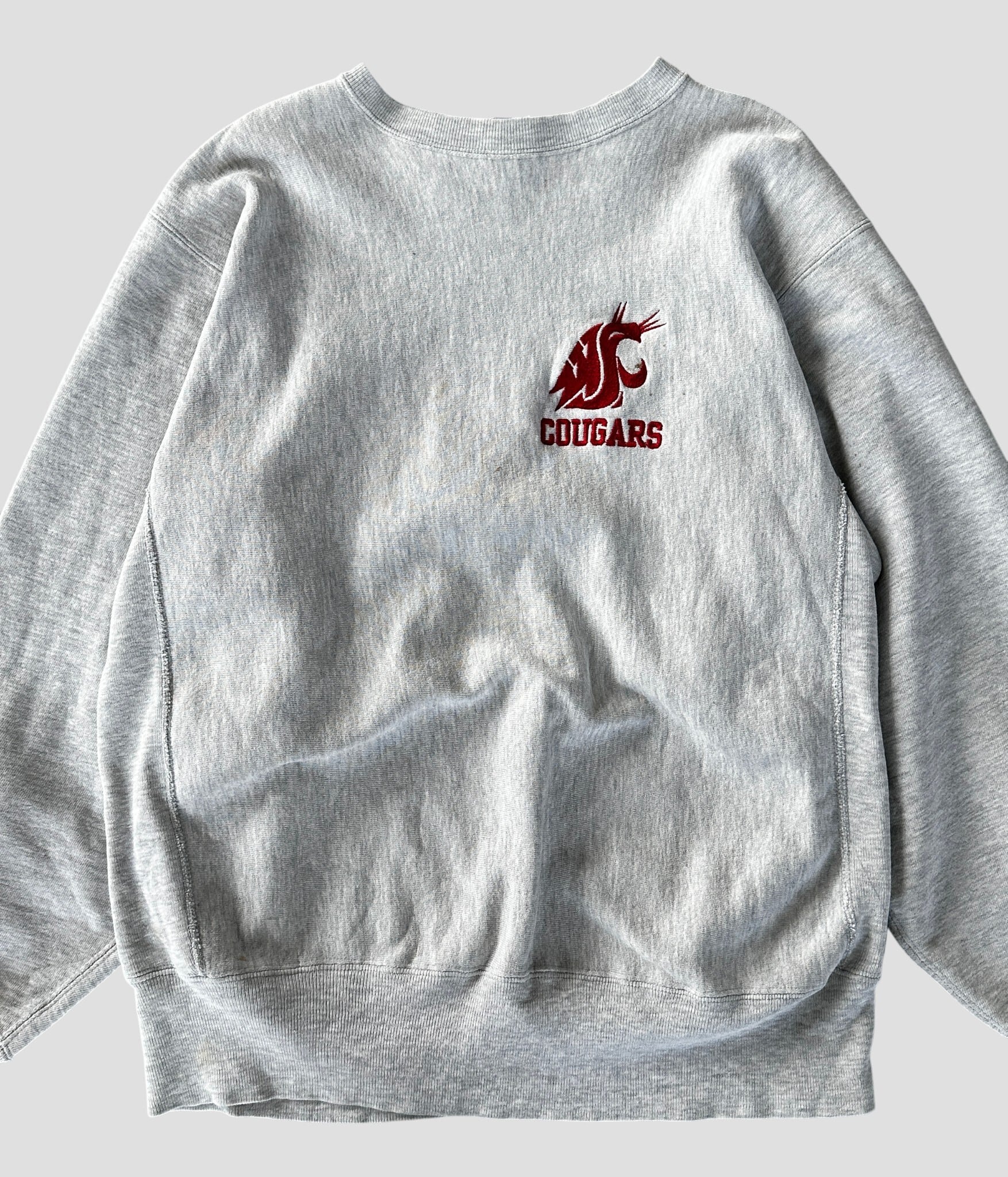 Champion- Vintage 90s XL COUGARS Reverse Weave Sweat made in USA