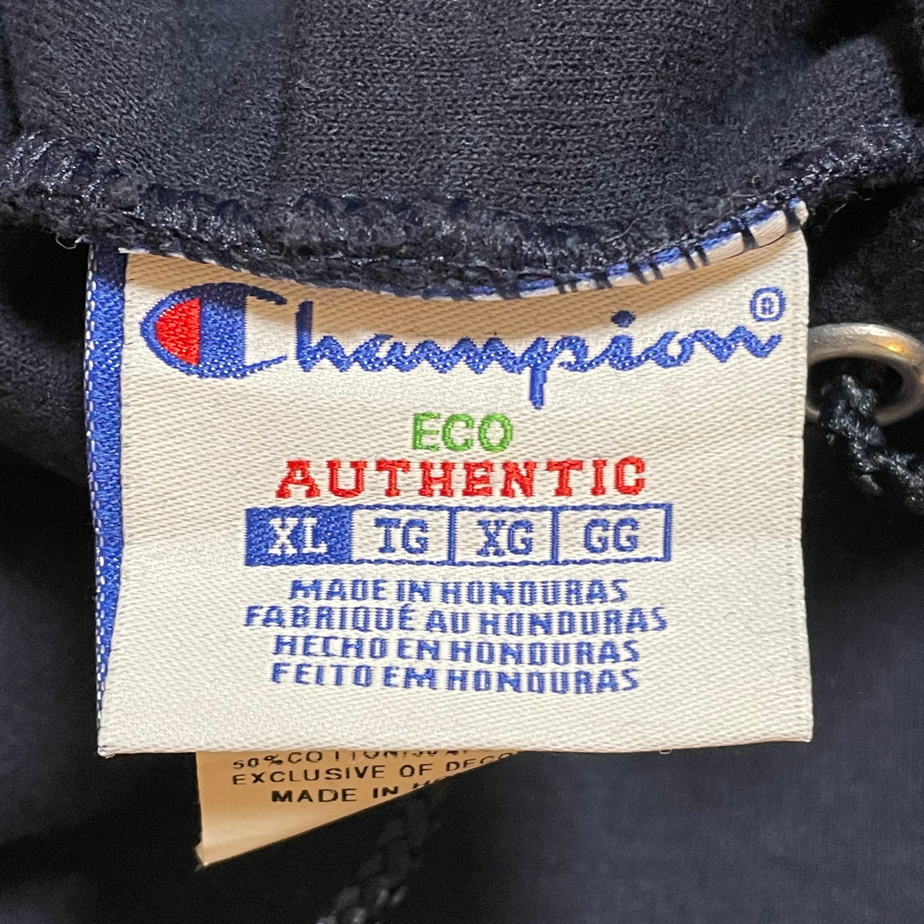 champion】ワンポイント 刺繍 袖ロゴ バックロゴ スウェット パーカー フーディー プルオーバー XL ビッグシルエット チャンピオン  US古着 古着屋手ぶらがbest