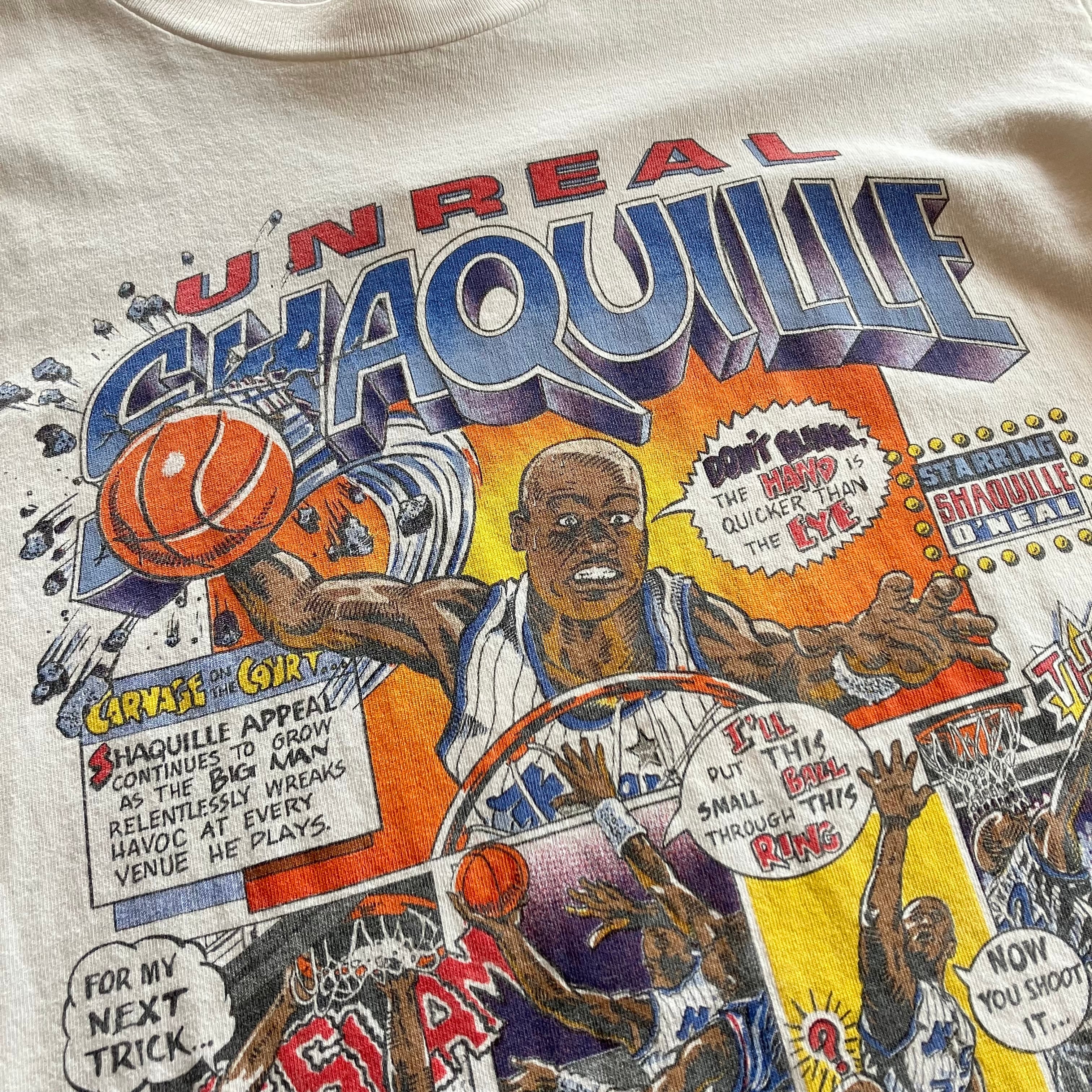 シャックアタック!” 90s NBAShaquille O'Neal Print T-Shirt シャックアタック!” 90s NBAShaquille O'Neal Print T-Shirt
