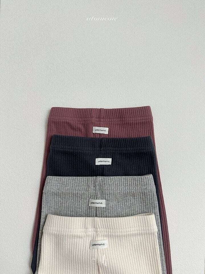 【予約】atomeme Milky ribbed leggings