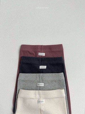 【予約】atomeme Milky ribbed leggings