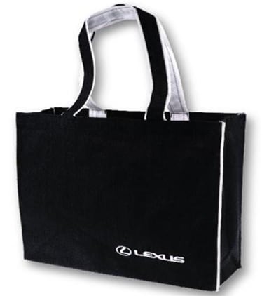 Lexus Black and White Jute Tote Bag | LEXUS FASHION STORE - LEXUS