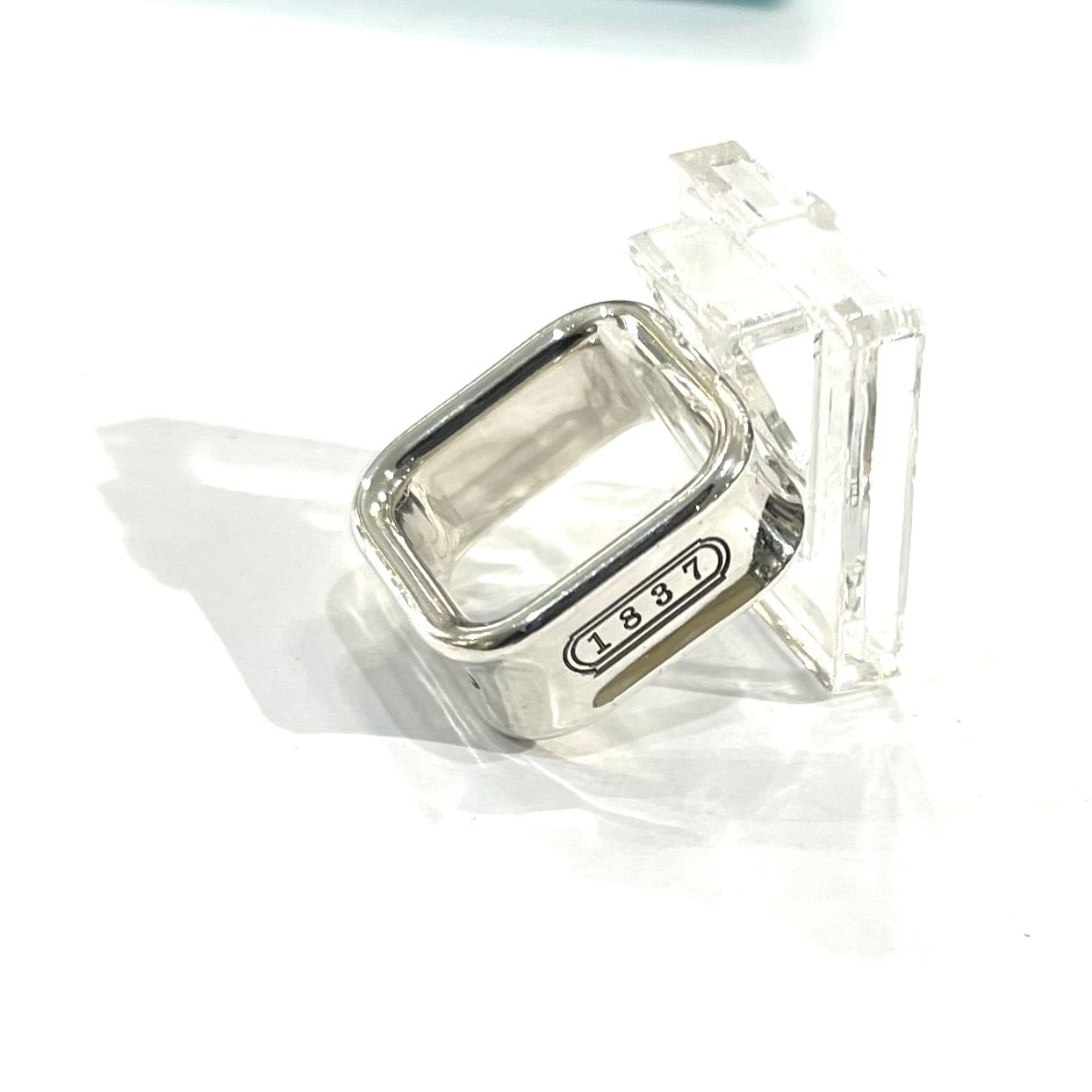TIFFANY&CO.】【9-10号】2684 T&CO 1837 スクエアリング／シルバー925