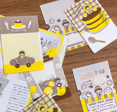 新作☆MO722｜Molinta【黄茶】リソグラフ印刷  M5 リフィル / メモ