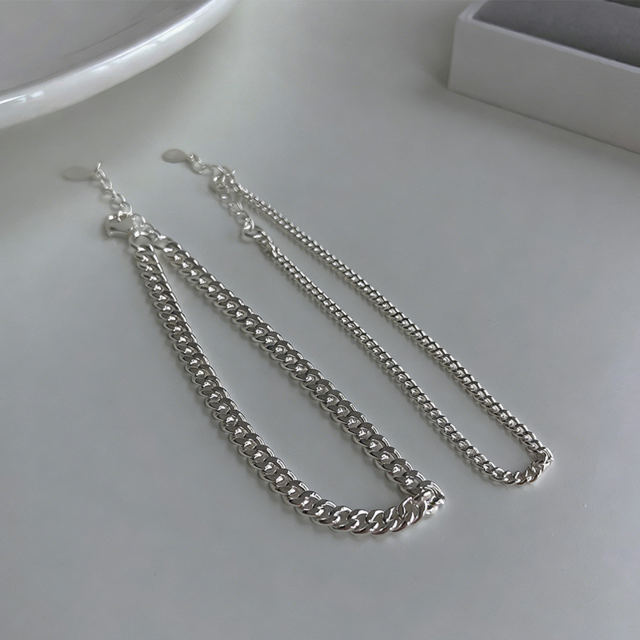 DAFシルバーのカップルブレスレット Mサイズ