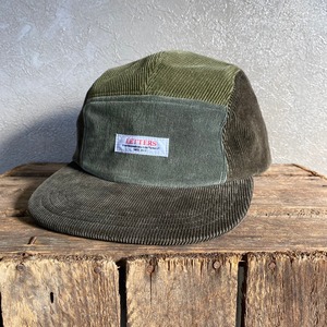 Used corduroy work cap / Olive Green