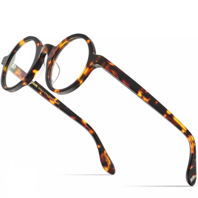 【TR0290】Acetate Round Frame Glasses