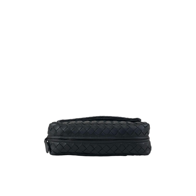 Bottega Veneta ボッテガ・ヴェネタ ショルダーバッグ ブラック イントレチャート レザー チェーン vintage ヴィンテージ オールド 37ps5x