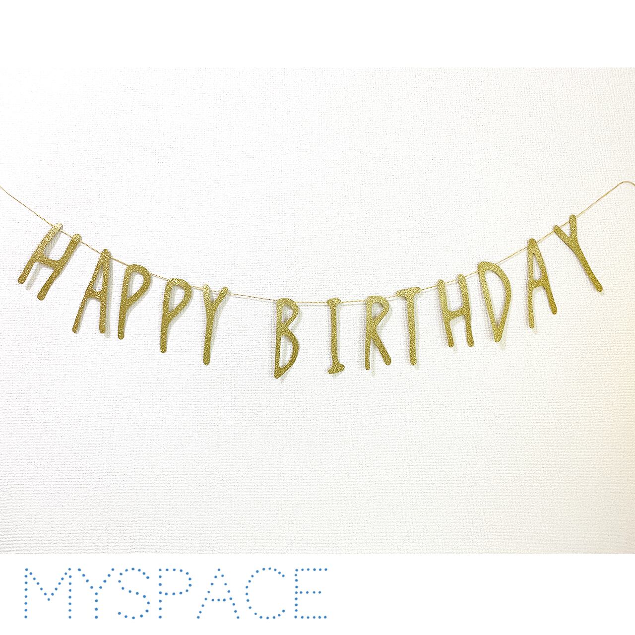 即納 ガーランド シンプル Happy Birthday 誕生日 パーティー 壁飾り Myspace