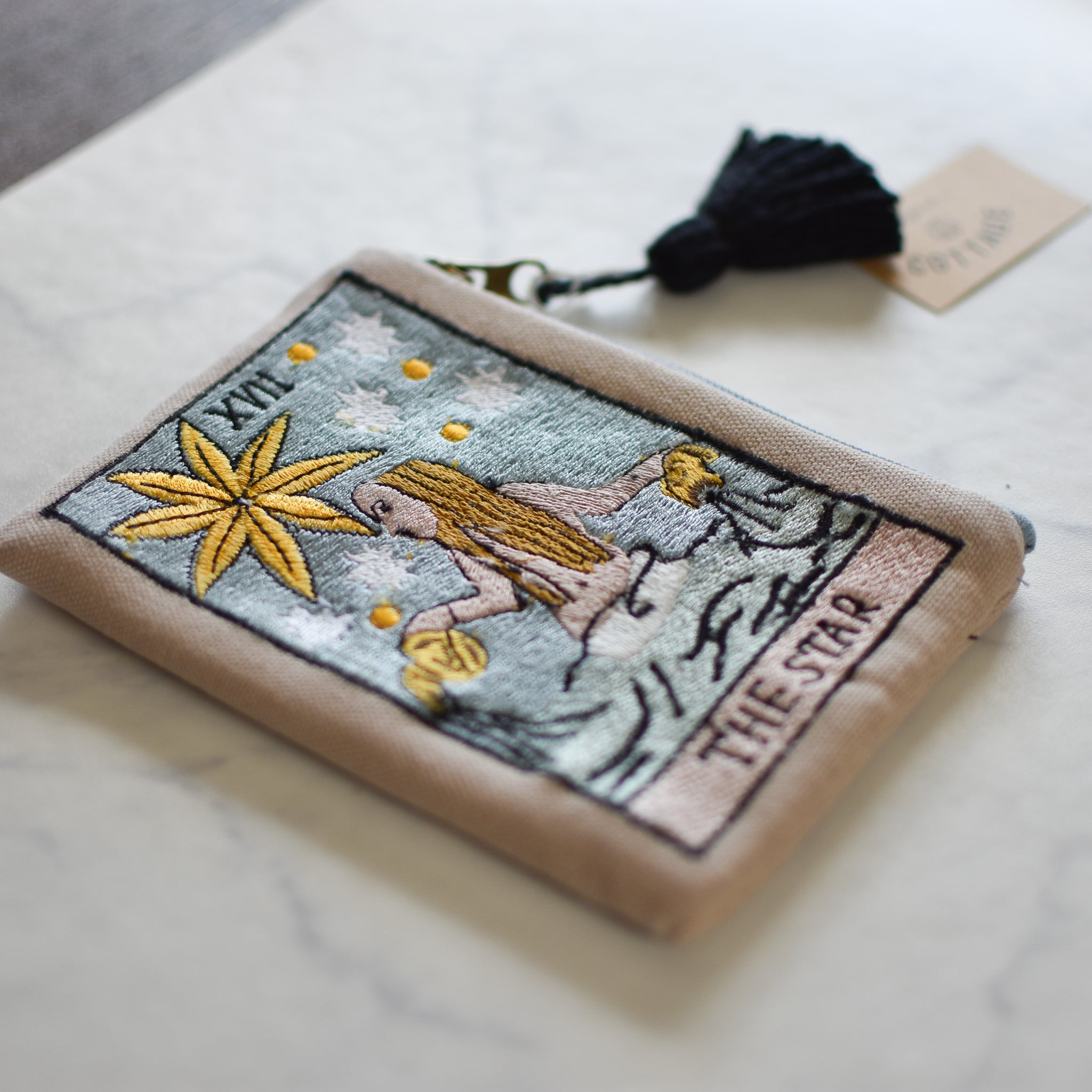 大事な材料やアクセサリー入れ 持ち運びケース タロットカード柄