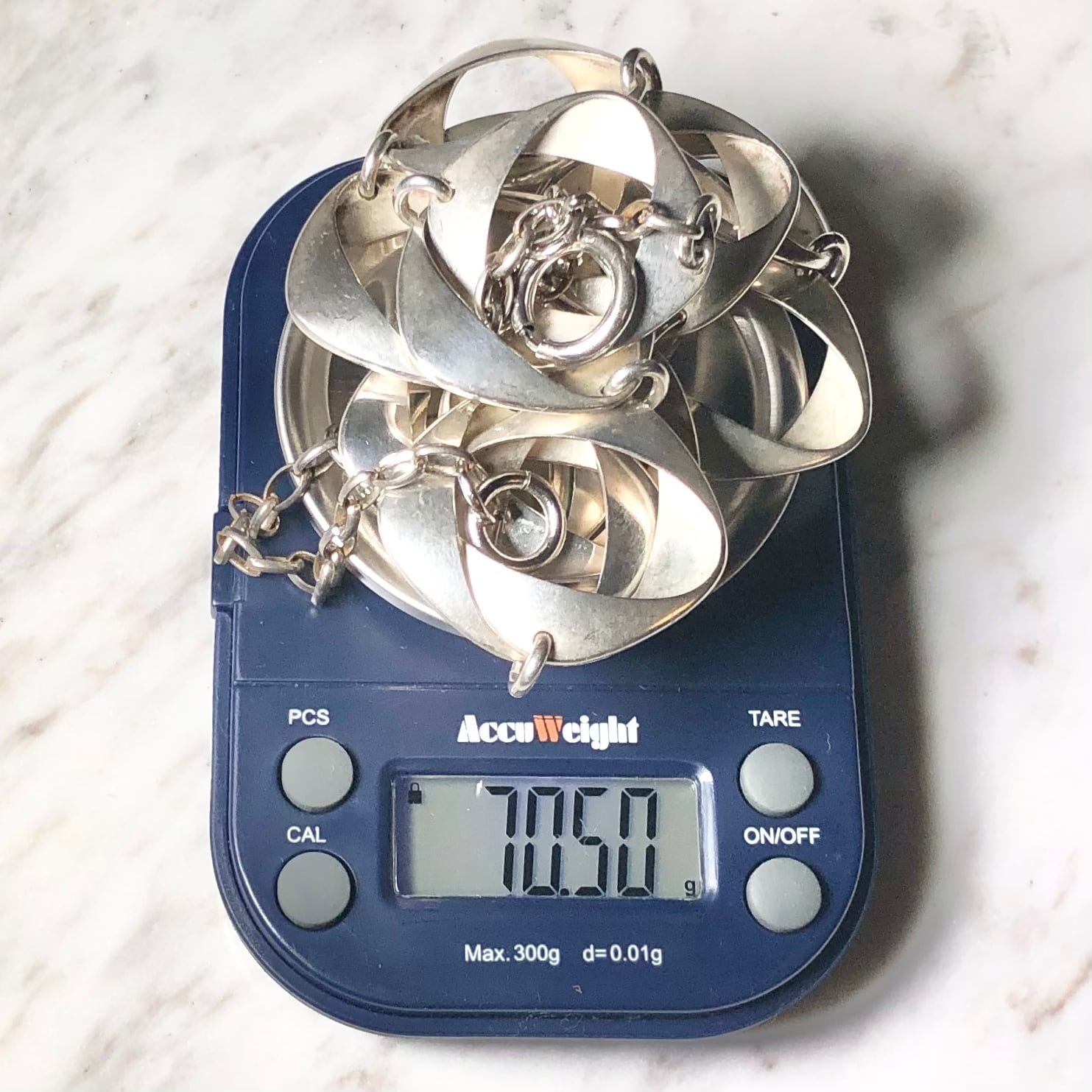 GEORG JENSEN silver necklace designed by Henning Koppel  